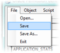 Saving a file